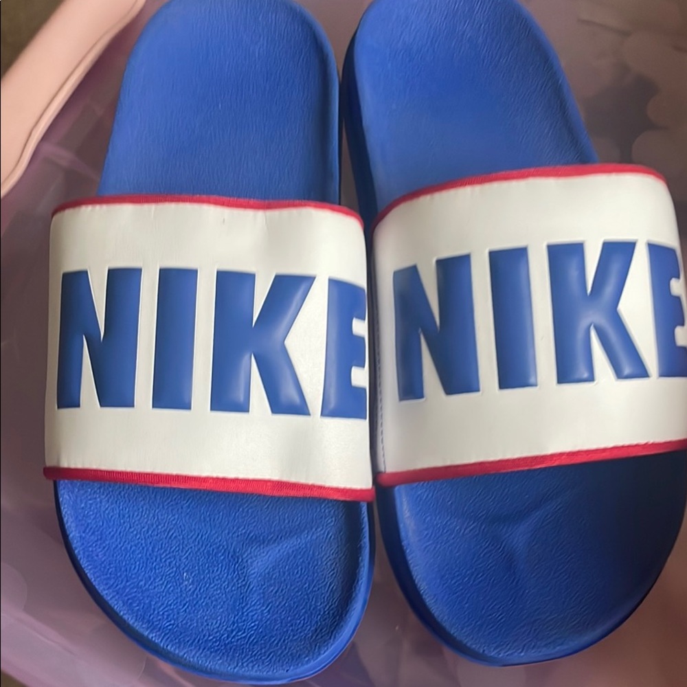 Nike Blue Slide Sandals
